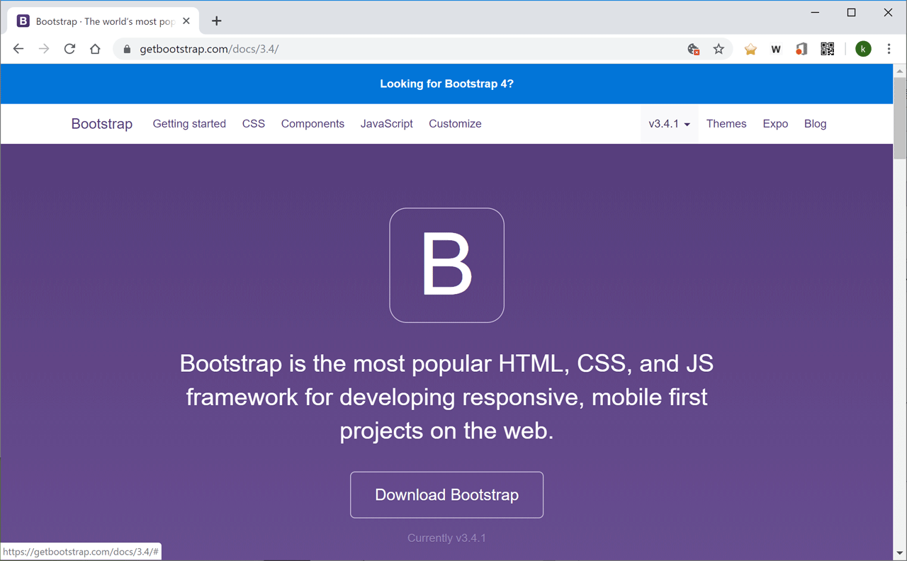 bootstrap site